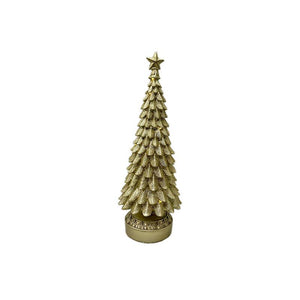 Champagne LED tree Med