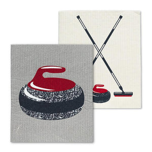 Swedish Dish Cloth Curling S/2