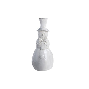 White Ceramic Snowman LG