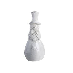 White Ceramic Snowman MD