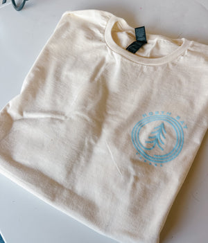 Unisex North Bay T Shirt - Cream