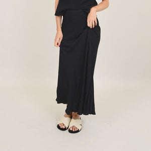 Alicent Crepe Skirt - Black