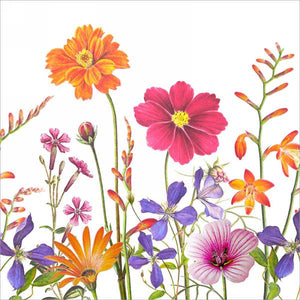 Lunch Napkin Floral White