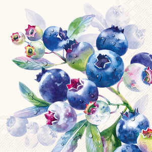 Cocktail Napkin - Blueberry Fruits