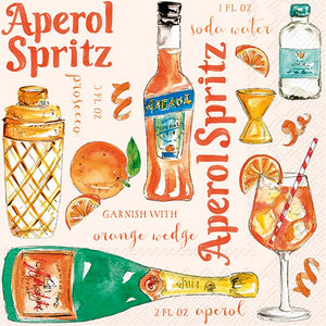 Cocktail Napkin - Aperol Spritz