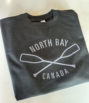 Unisex Crew Neck Sweater North Bay - Black