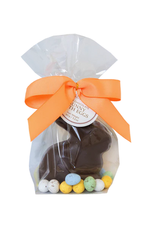 Dark Chocolate Bunny with Eggs