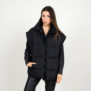 Ash Puffer Vest - Black