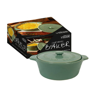 Ceramic Brie Baker Green