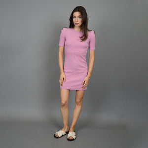 Ria Crew Neck Dress - Dusty Rose