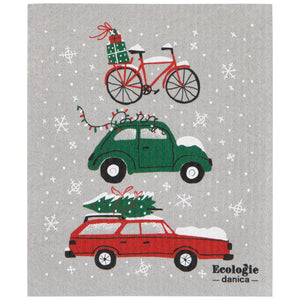 Swedish Dish Cloth - Holiday Traffic
