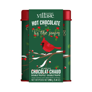 Holly Berry Cardinal Keepsake Tin Hot Chocolate