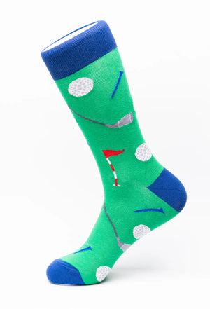 Golf Green Crew Socks