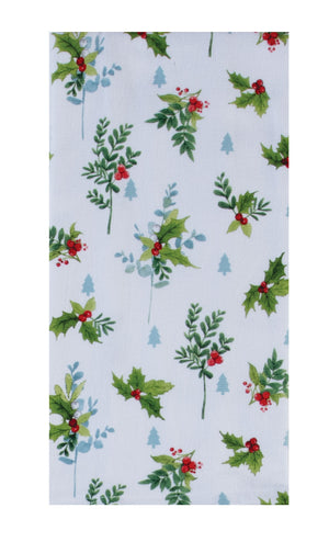 Holly Toss Terry Tea Towel