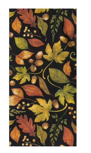 Tea Towel - Leaves & Acorns