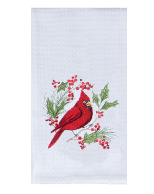 Waffle Tea Towel - Cardinal