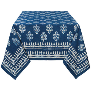 Hawthorn Block Print Tablecloth 60x90