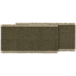 lattice table runner - olive