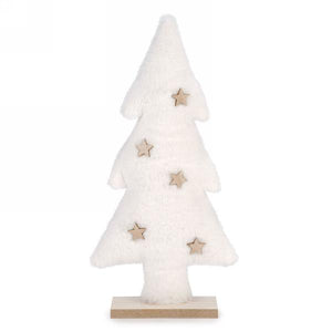 Faux Fur Tree with Stars