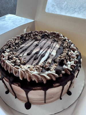 Skor & Fudge Ice Cream Cake