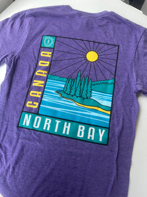 Unisex North Bay T-Shirt Purple