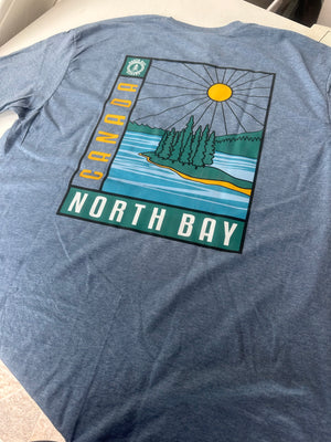 Unisex North Bay T-Shirt Heather Blue