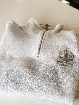 North Bay Quarter Zip - Salt & Pepper