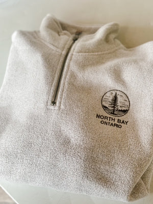 North Bay Quarter Zip - Grey/Brown