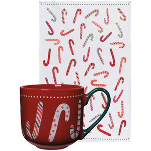 Merry Mints Mug & Dish Towel Gift