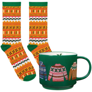 Merry Knitmas Sip & Sox