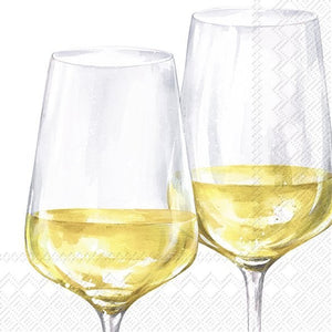 Cocktail Napkin - White Wine Glass