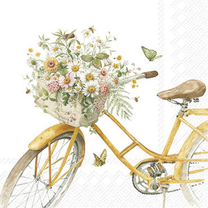 Lunch Napkin - Flower Bike