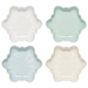 Snowflake Dipping Dishes S/4