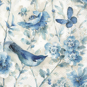 Lunch Napkin - Lani Cream Blue