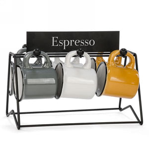 Espresso Cups & Holder