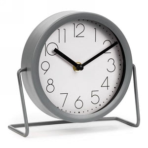 Grey Table Clock on Stand