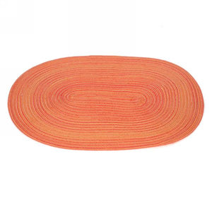 Oval Orange Swirl Placemat