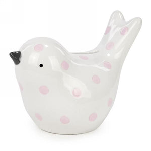 Ceramic Bird Money Bank - Pink