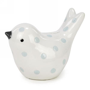 Ceramic Bird Money Bank - Blue