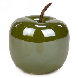 Green Ceramic Apple -LG