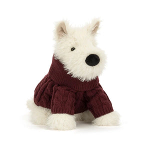 Jellycat - Munro Scottie Dog 'Winter Jumper'