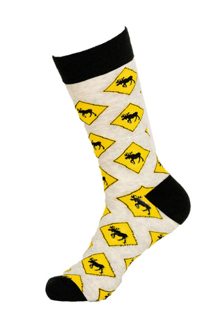 Moose Crossing Crew Socks
