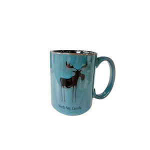 North Bay Moose Mug Blue