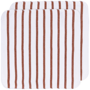 Dish Cloth Basket Weave - Chestnut S/2