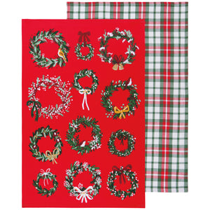 Wreaths Tea Towel