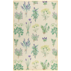 Fresh Herbs Recycled Dish Towel