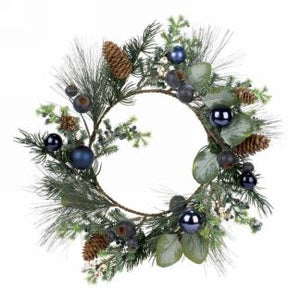 Pine Wreath with Balls