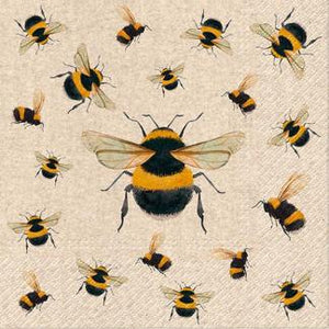 Lunch Napkin Bunch of Bumblebees