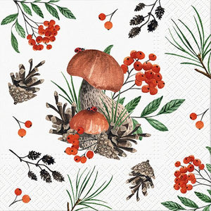 Lunch Napkins - Wild Mushrooms