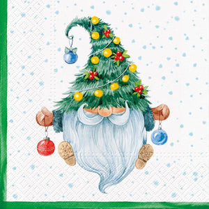 Lunch Napkin gnome with pine hat